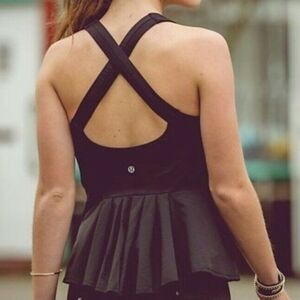 Lululemon Peplum Tank Black